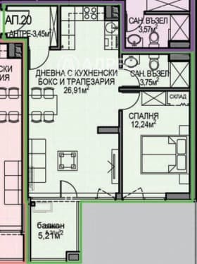 Продава 2-СТАЕН град София, Обеля 2 111 280 € 217 644.76 лв.