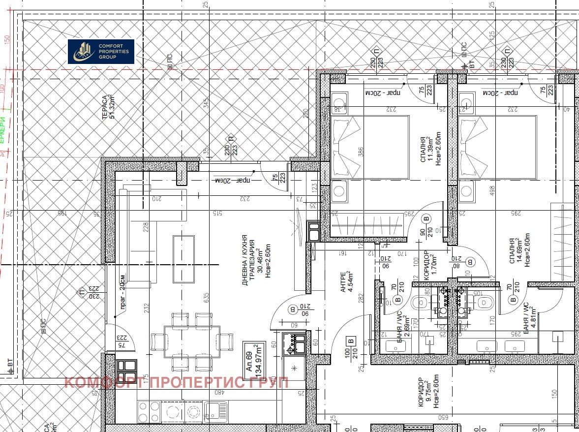 320 360 € 626 569.70 лв.,, Продава 3-СТАЕН, град София, Дружба 2
