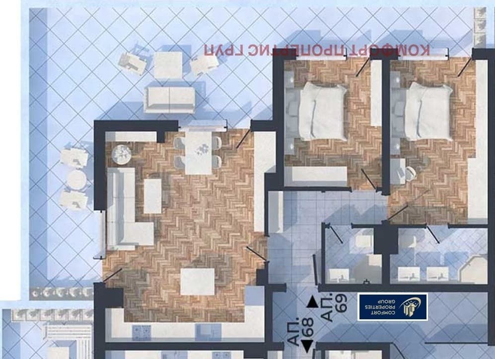 320 360 € 626 569.70 лв.,, Продава 3-СТАЕН, град София, Дружба 2