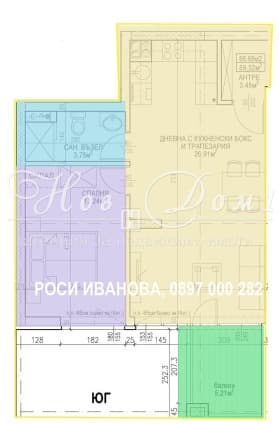 Продава 2-СТАЕН град София, Обеля 101 726 € 198 958.76 лв.