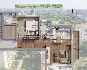 Продава 2-СТАЕН град София, Младост 2 172 990 € 338 339.03 лв.