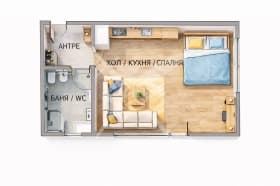 Продава 1-СТАЕН град София, Дървеница 112 000 € 219 052.96 лв.
