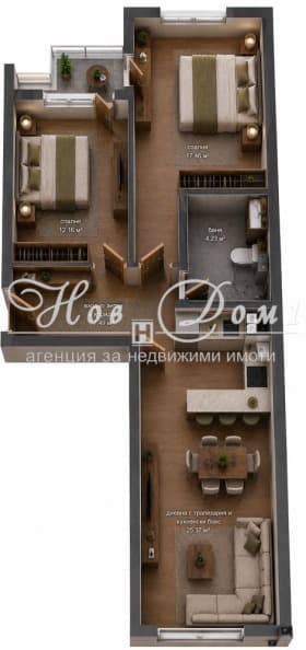 Продава 3-СТАЕН град София, Студентски град 287 640 € 562 574.94 лв.