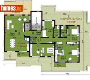 Четиристаен, 434m²