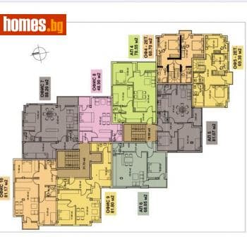 Двустаен, 51m²