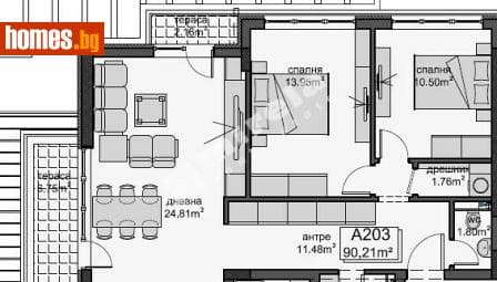 Тристаен, 103m²