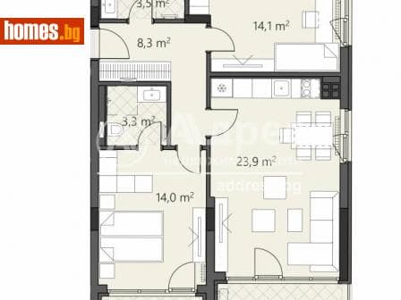 Тристаен, 112m²