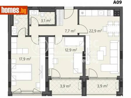Тристаен, 108m²