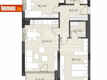 Тристаен, 109m²