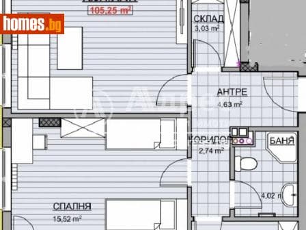 Тристаен, 126m²