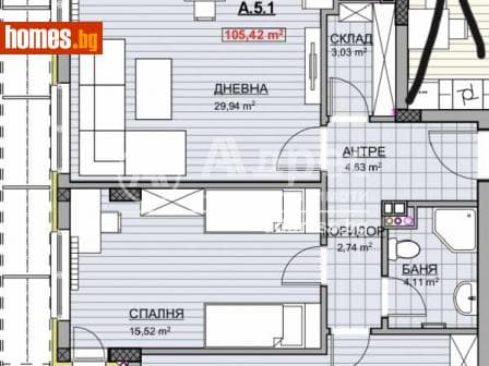 Тристаен, 126m²