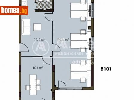Тристаен, 105m²
