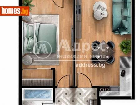 Двустаен, 63m²