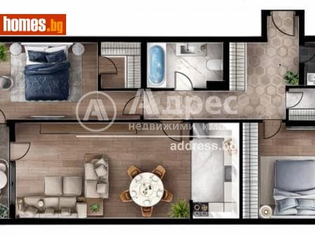 Тристаен, 120m²