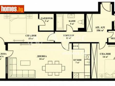 Тристаен, 125m²
