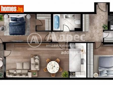 Тристаен, 125m²