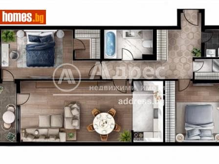 Тристаен, 125m²