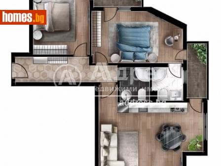 Тристаен, 113m²