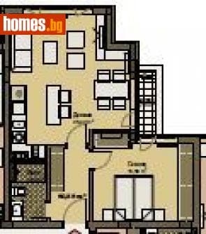 Двустаен, 72m²
