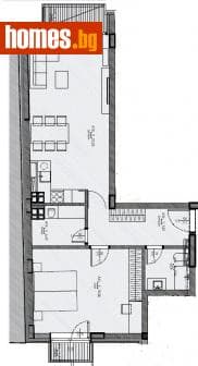 Двустаен, 89m²