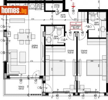 Тристаен, 113m²