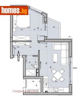 Двустаен, 65m²