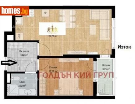Двустаен, 72m²