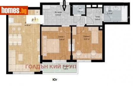 Тристаен, 112m²