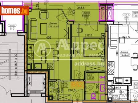Двустаен, 72m²