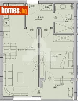 Двустаен, 65m²