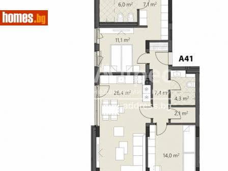 Тристаен, 114m²