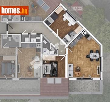 Тристаен, 108m²