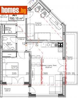 Тристаен, 103m²
