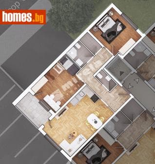 Тристаен, 124m²