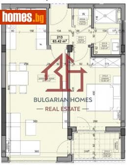 Двустаен, 71m²