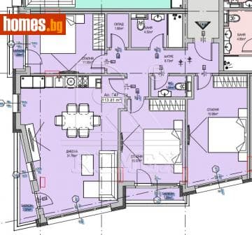 Четиристаен, 131m²