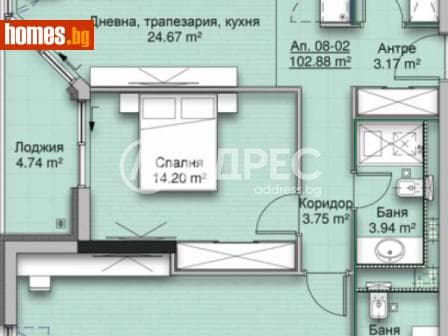 Тристаен, 125m²