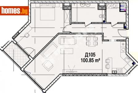 Двустаен, 120m²