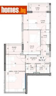 Тристаен, 123m²