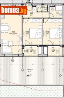 Тристаен, 99m²