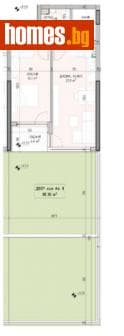 Двустаен, 155m²