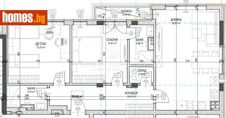Тристаен, 110m²