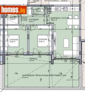 Тристаен, 129m²