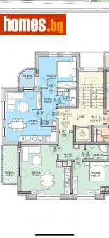 Двустаен, 61m²