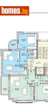 Двустаен, 61m²