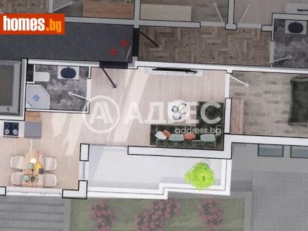 Двустаен, 72m²
