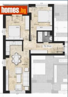 Тристаен, 93m²