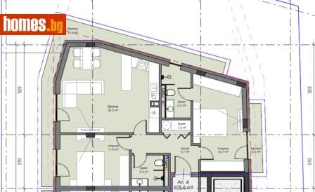 Тристаен, 122m²