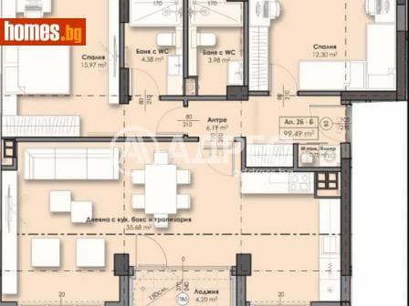 Тристаен, 121m²