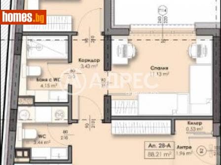 Тристаен, 107m²